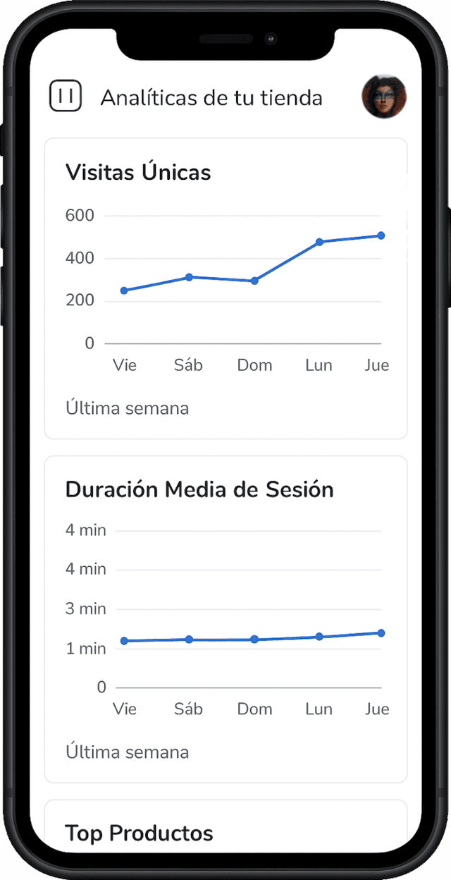 Tienti en acción - móvil y web
